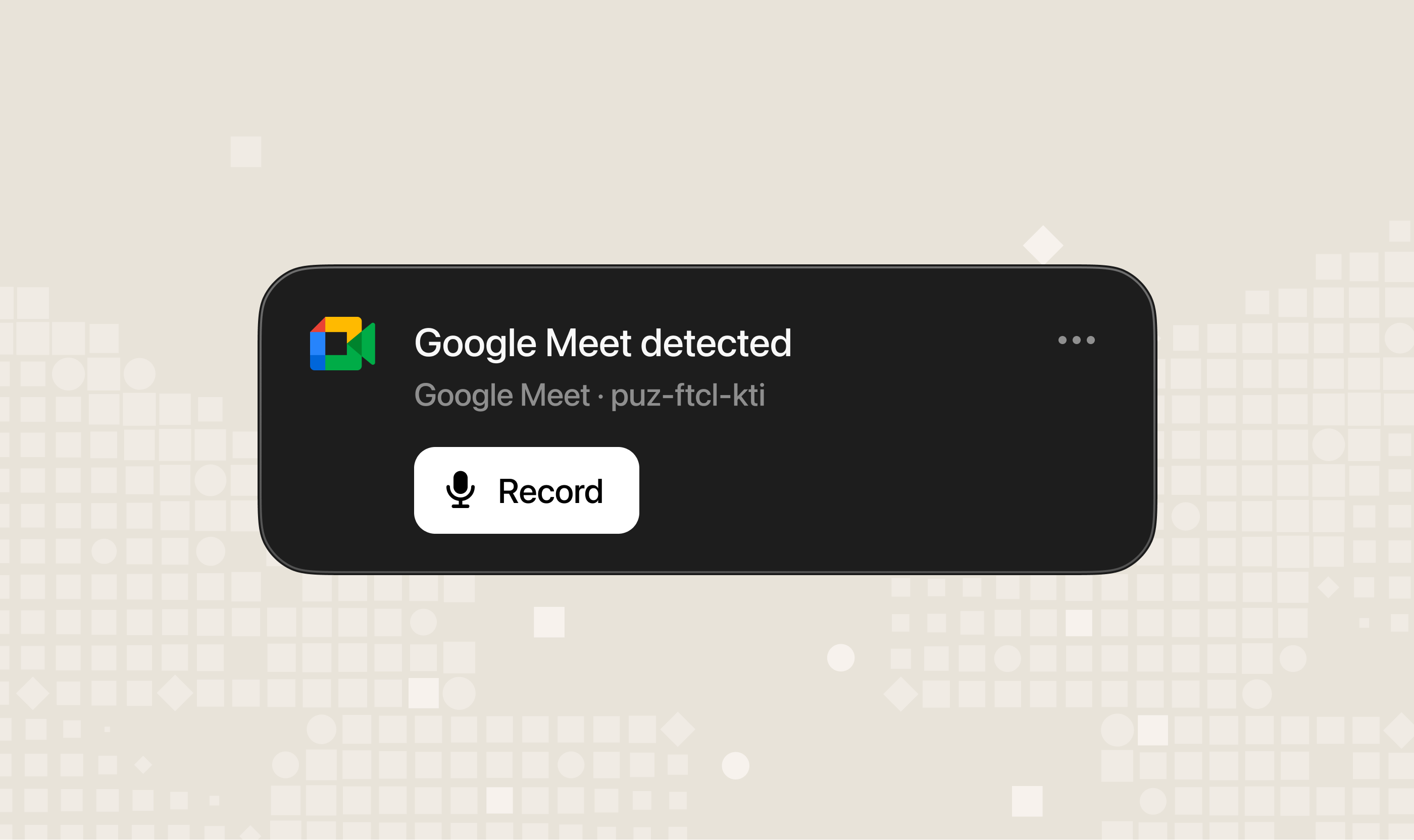Meeting notification